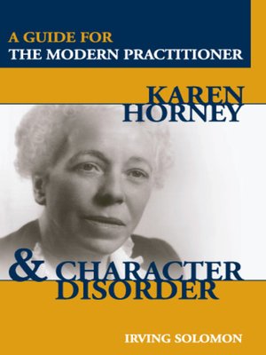 cover image of Karen Horney and Character Disorder